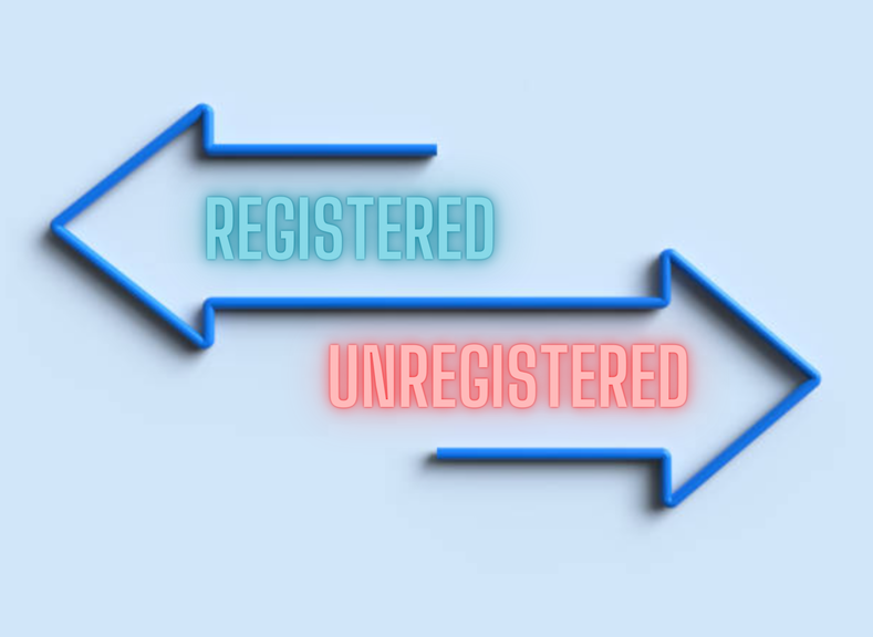 Registered vs unregistered