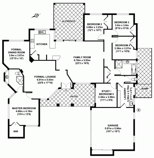 Floor plan of the Wishart Care to Change supported accommodation property